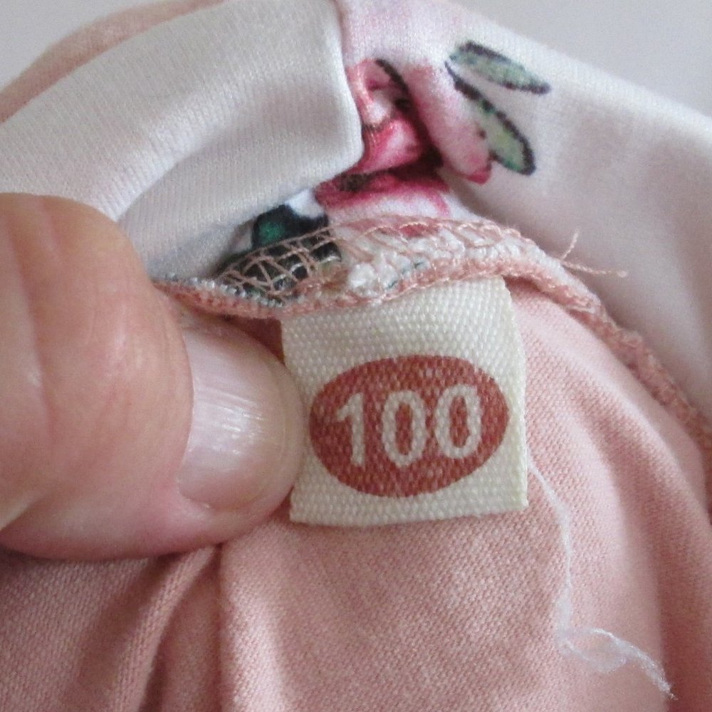 SHEIN Girls Pink Floral  Sweatshirt and Matching Pants Size 100 (3-4 yr)… - Picture 3 of 7